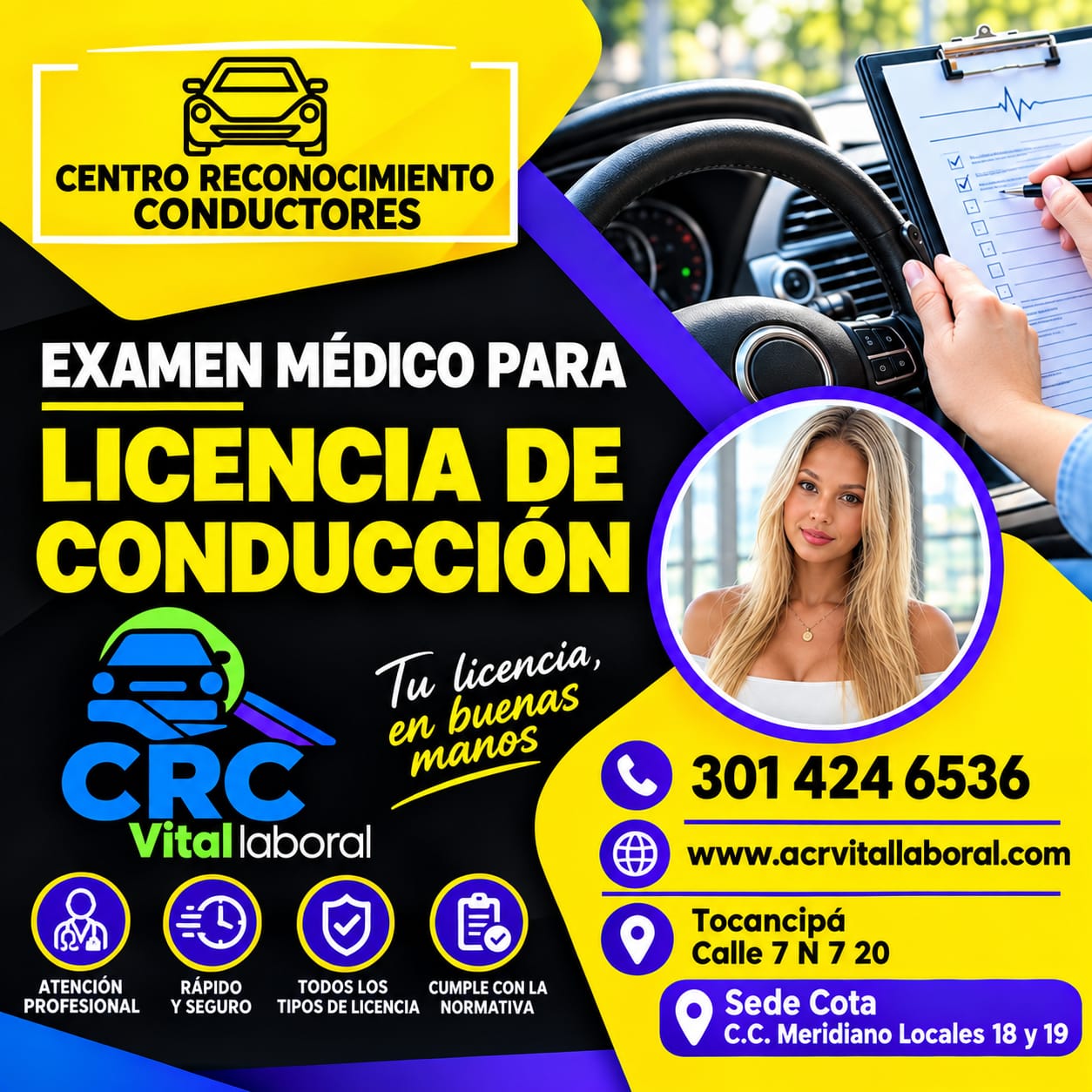 Examen Médico para Licencia de Conducción CRC ACR Vital Laboral
